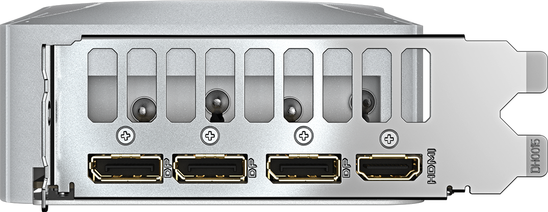 GIGABYTE GeForce RTX 5070 EAGLE OC ICE SFF 12G backplate view