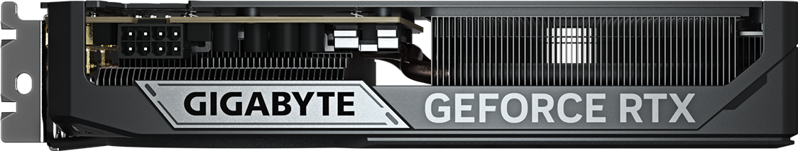 GIGABYTE GeForce RTX 5060 Ti WINDFORCE 8G backplate view