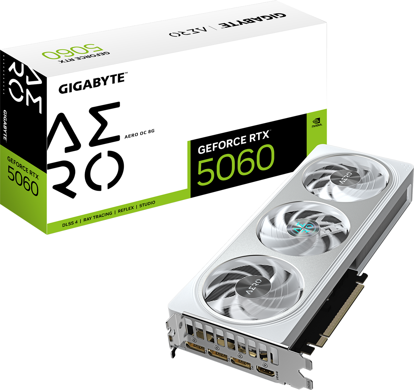 GIGABYTE GeForce RTX 5060 AERO OC 8G front view