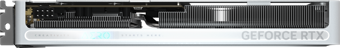 GIGABYTE GeForce RTX 5060 AERO OC 8G backplate view
