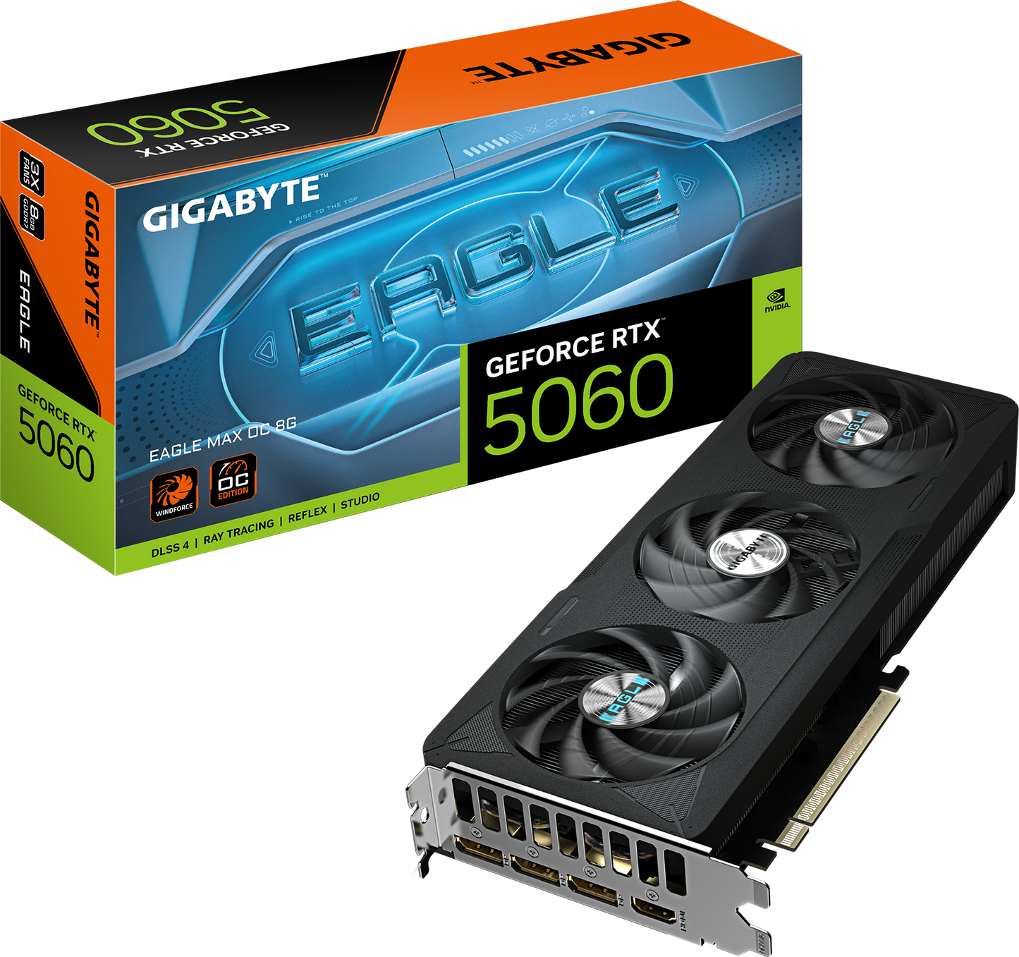 GIGABYTE GeForce RTX 5060 EAGLE MAX OC 8G front view