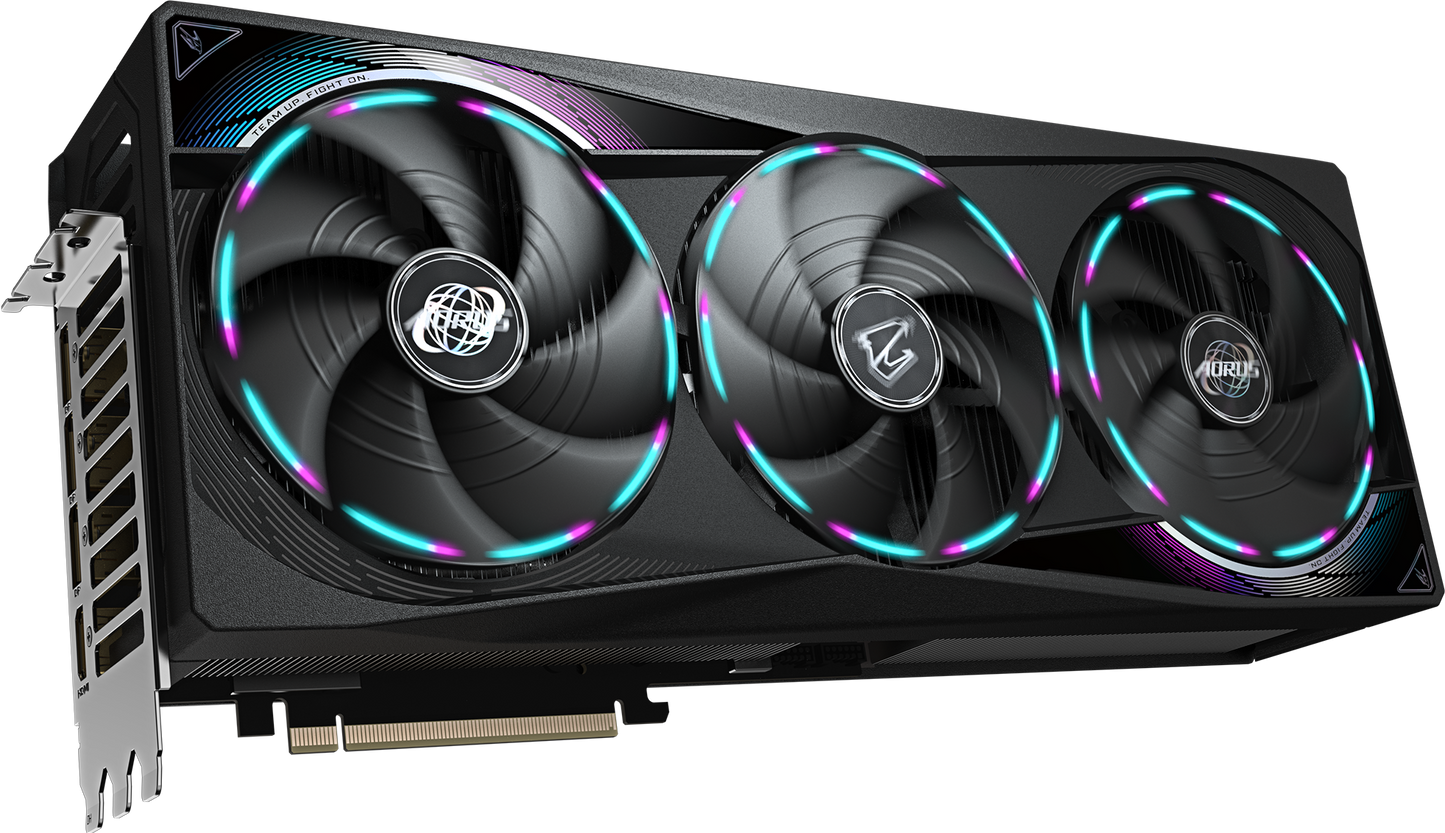 AORUS GeForce RTX 5080 MASTER 16G rear view