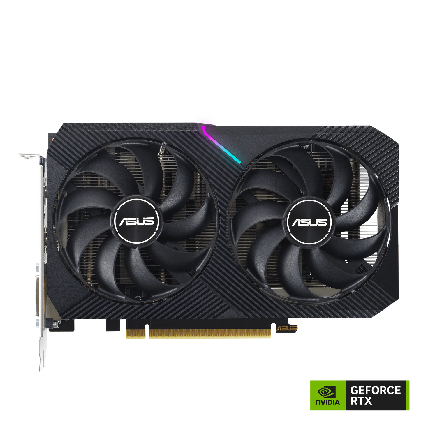ASUS Dual RTX 3050 V2 8GB OC graphics card product view