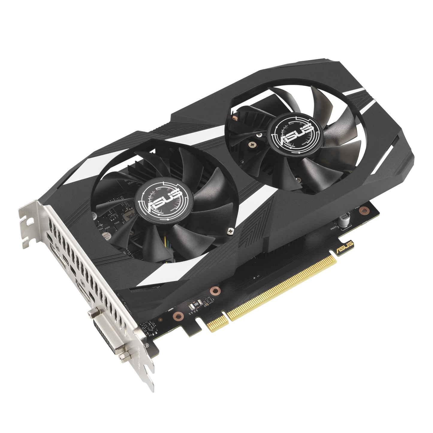 ASUS Dual RTX 3050 6GB OC graphics card rear view
