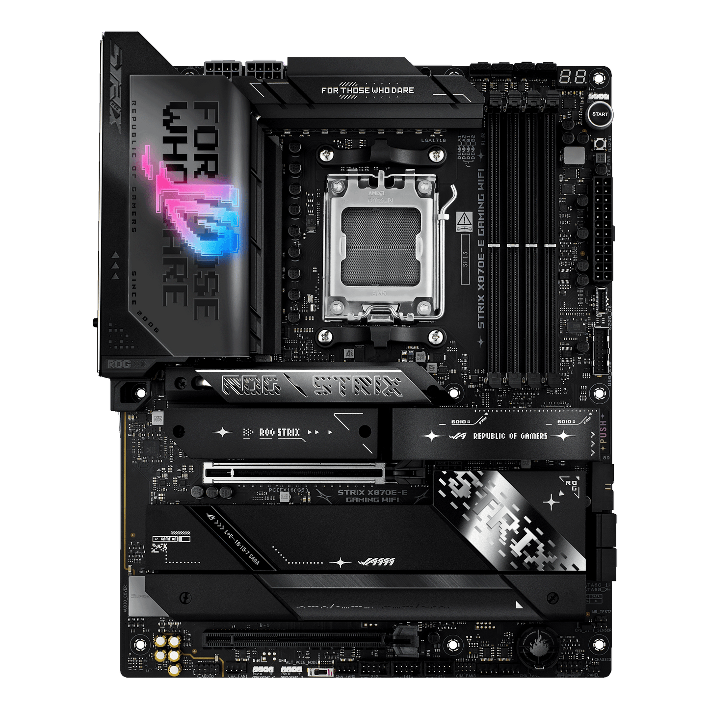 ASUS ROG Strix X870E-E Gaming WIFI motherboard product view