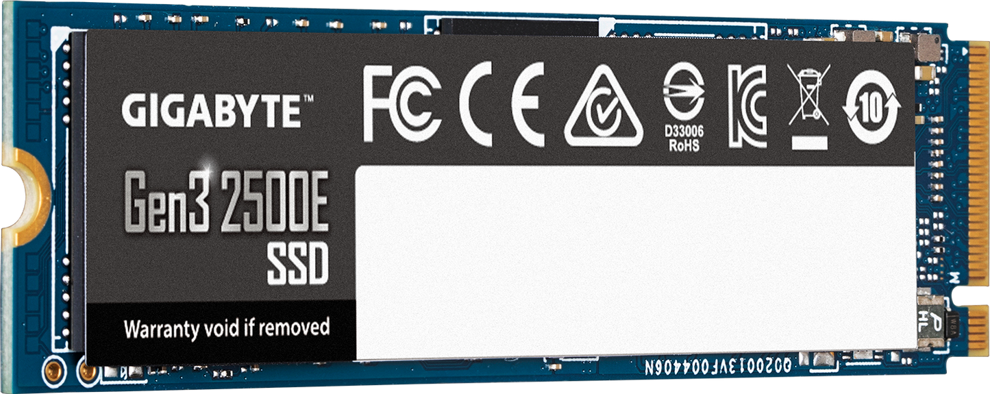 GIGABYTE Gen3 2500E 500GB SSD alternate view