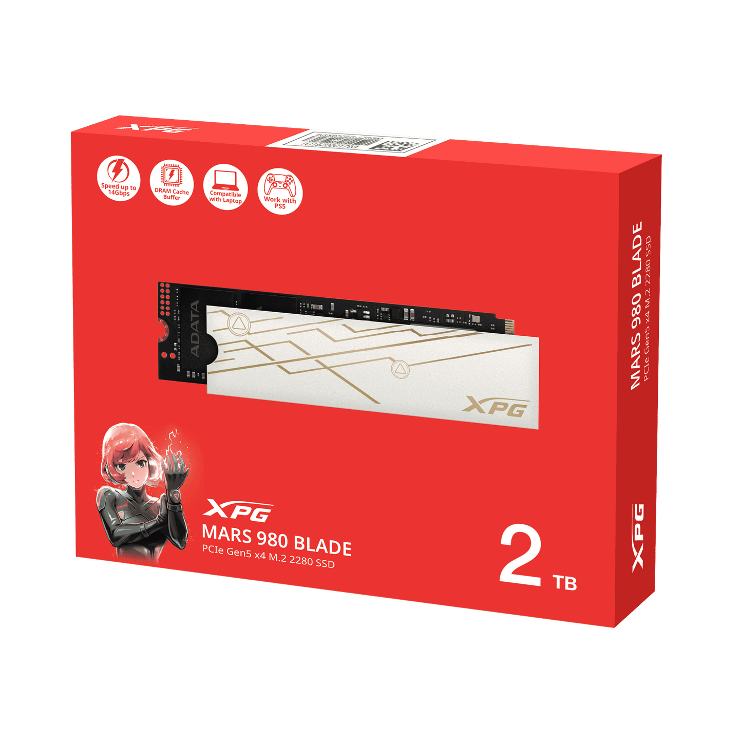 XPG MARS 980 BLADE 2TB package