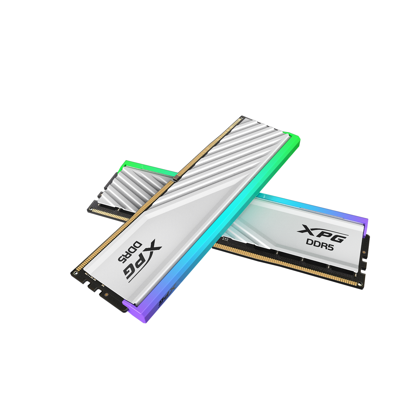 XPG LANCER BLADE RGB DDR5 white side view