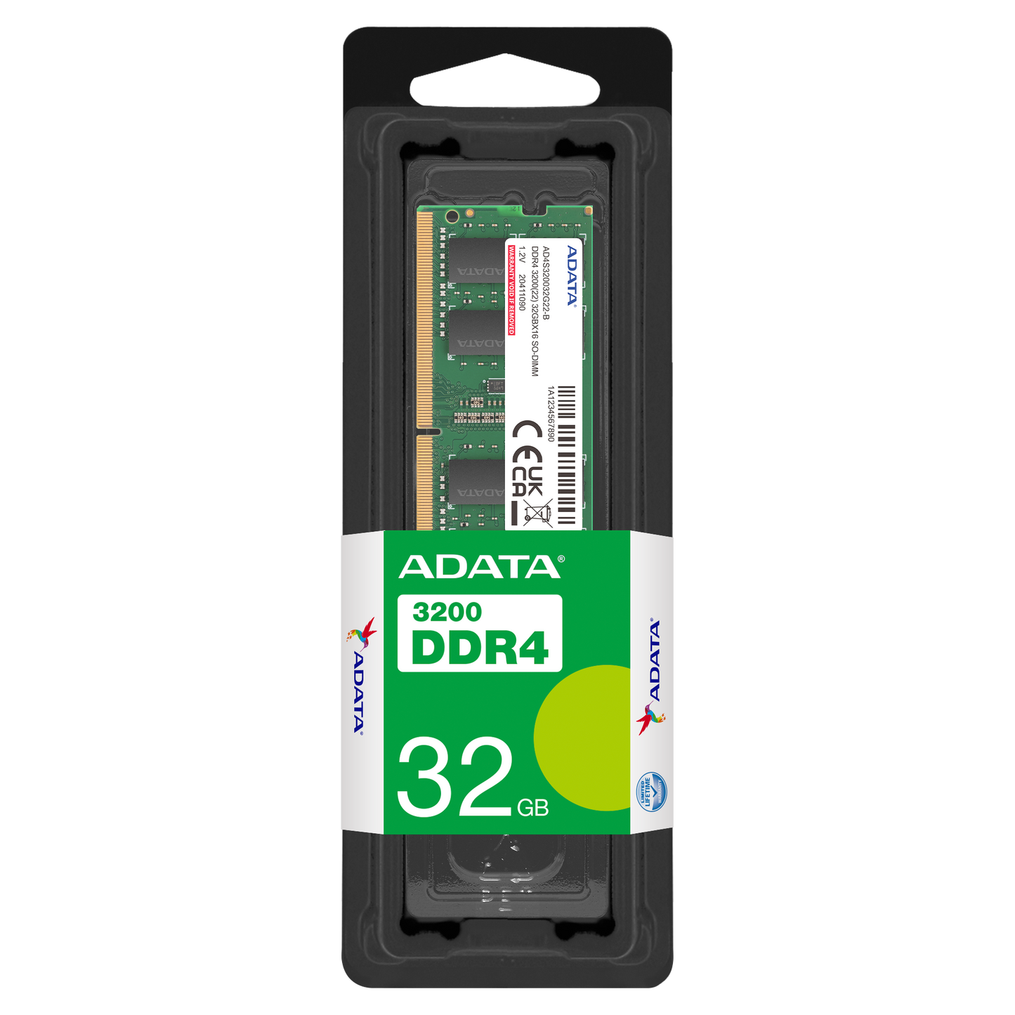 ADATA DDR4-3200 SO-DIMM 32GB package