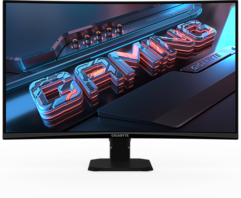GIGABYTE GS27QCA monitor rear view