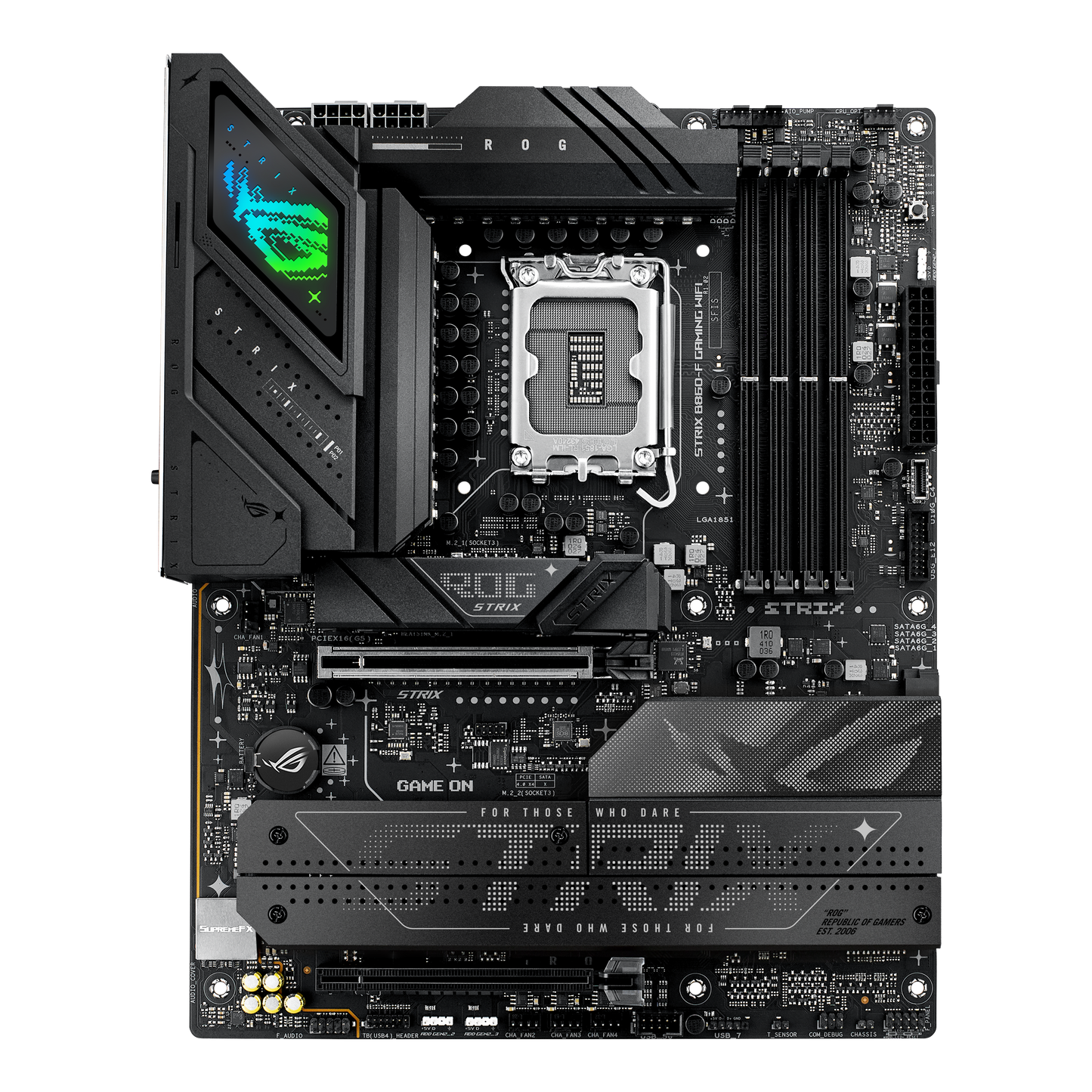 ASUS ROG Strix B860-F Gaming WIFI motherboard product view