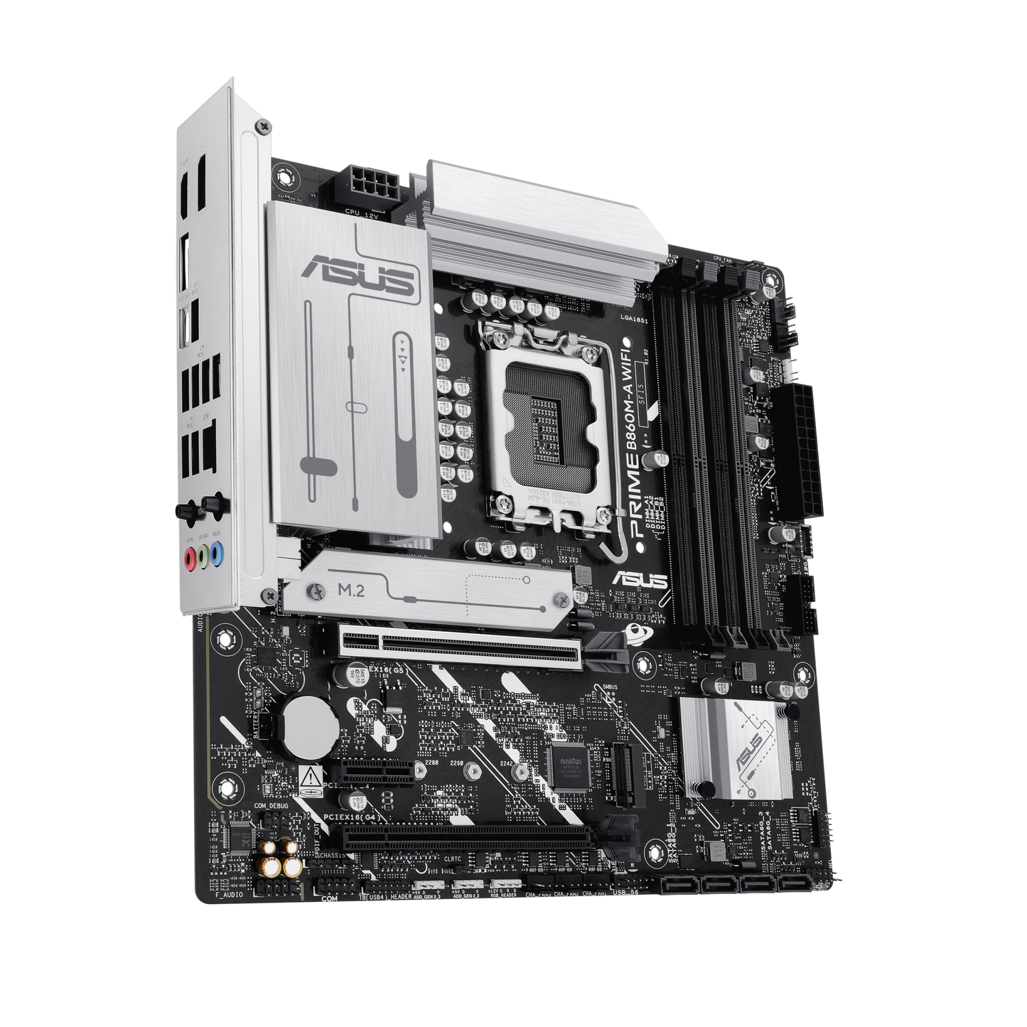 ASUS Prime B860M-A WIFI-CSM motherboard rear view