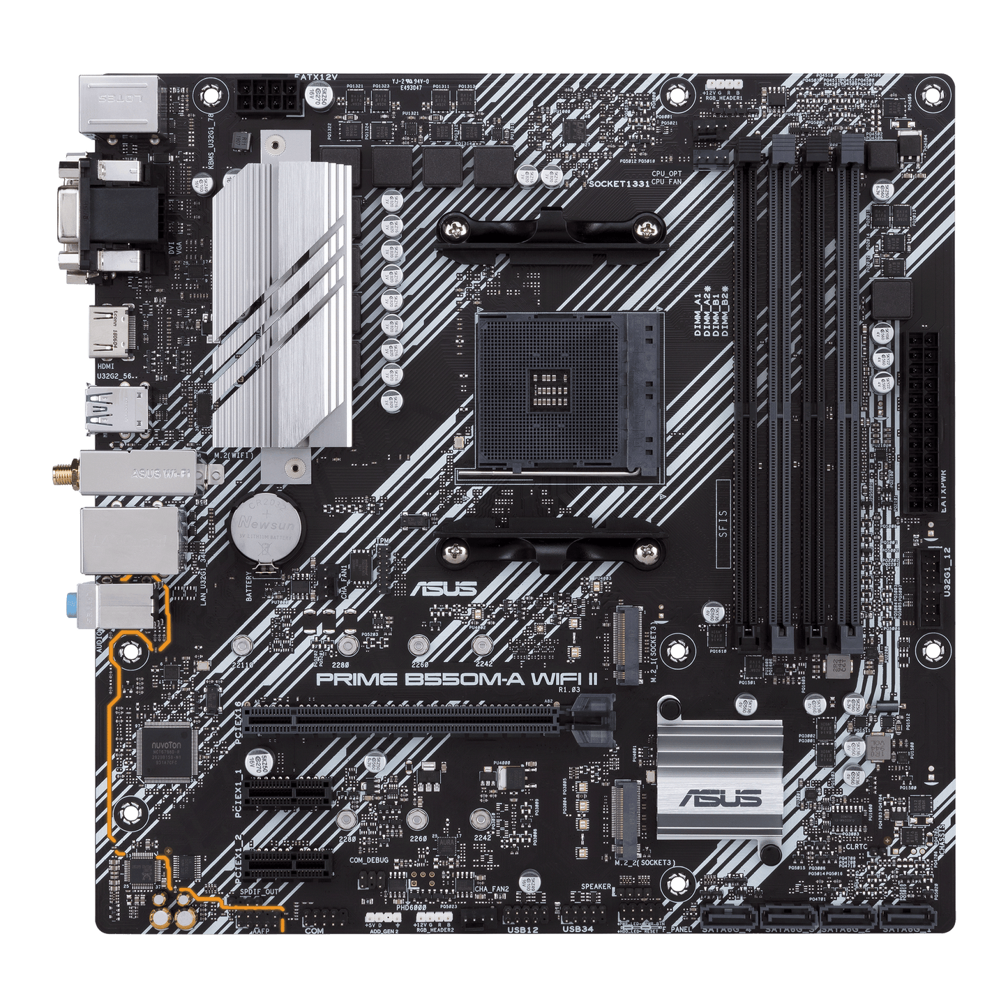 ASUS Prime B550M-A WIFI II motherboard product view