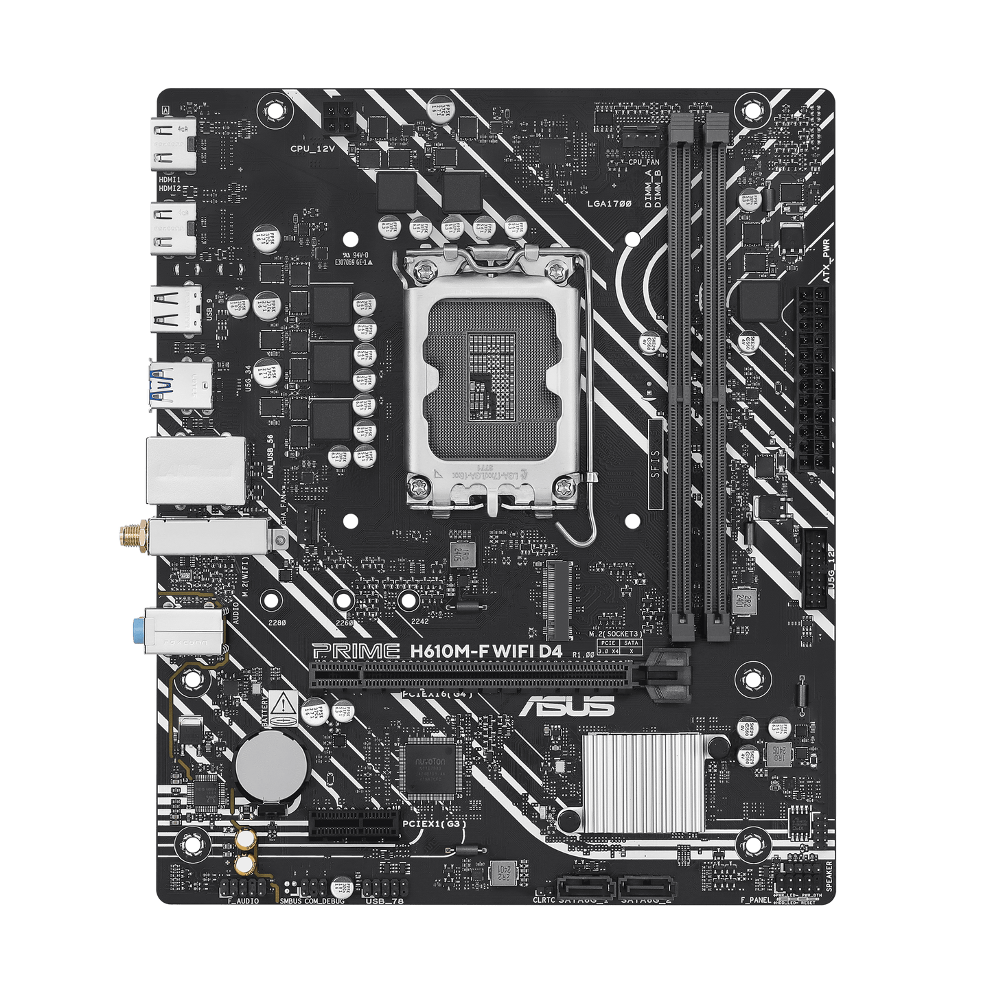 ASUS Prime H610M-F WIFI D4 motherboard product view