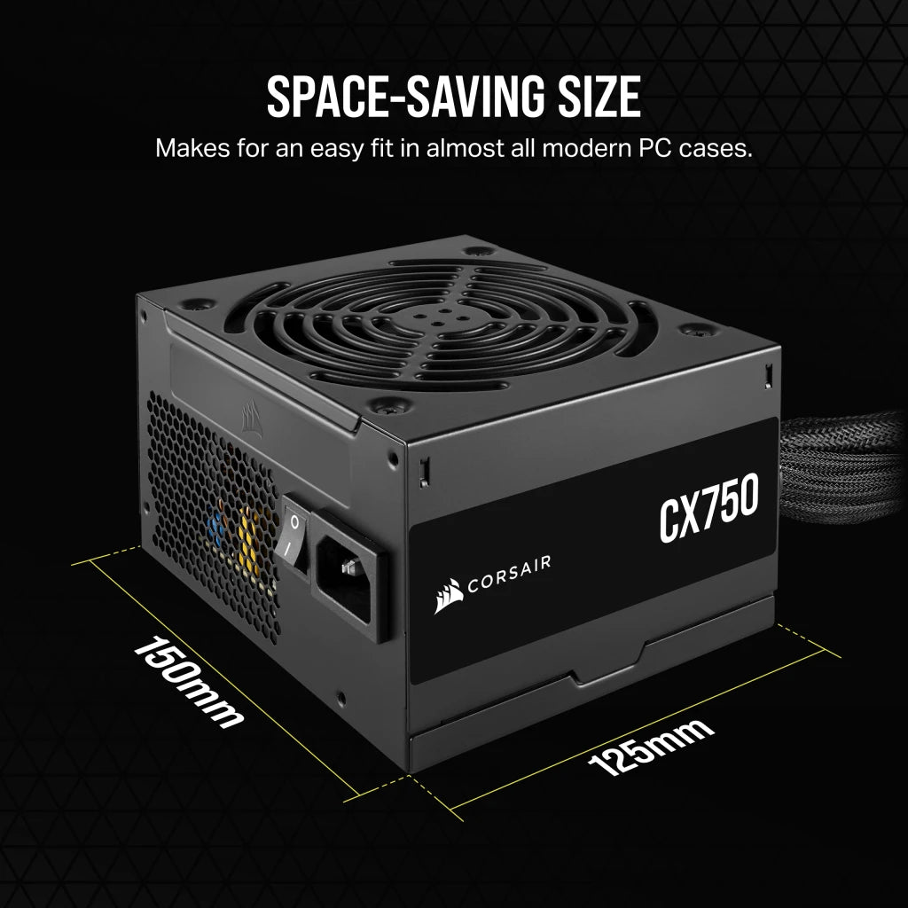 CORSAIR CX SERIES CX750 750W 80 PLUS BRONZE PSU official product image 2