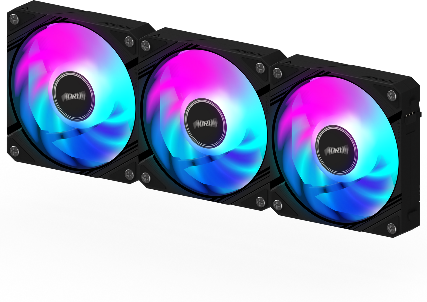 AORUS EZ CHAIN FAN 120 triple pack product view
