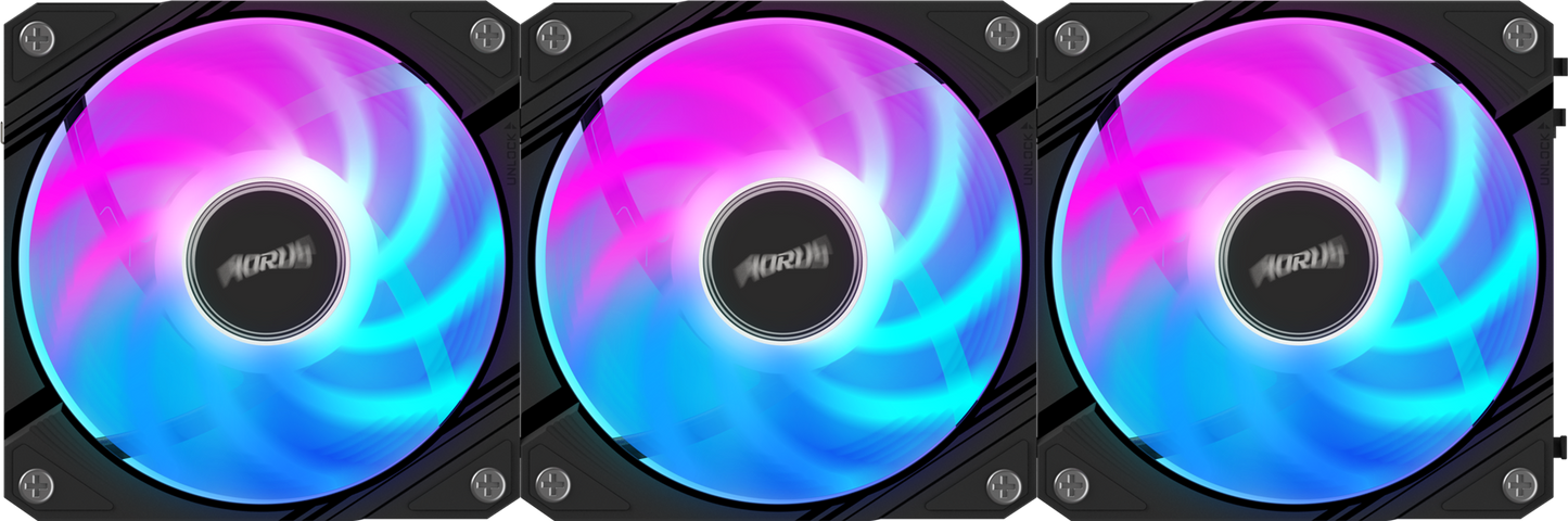 AORUS EZ CHAIN FAN 120 triple pack alternate view