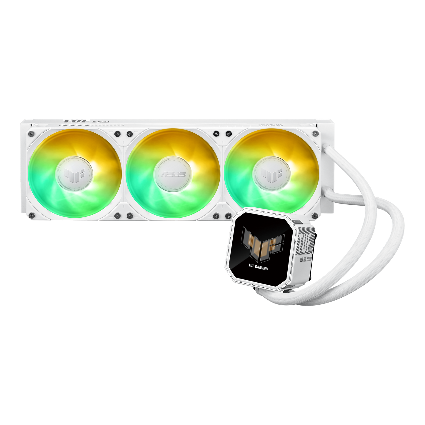 ASUS TUF Gaming LC III 360 ARGB LCD White Edition cooler product view
