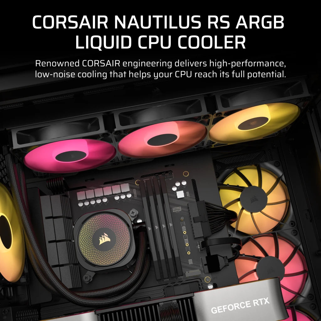 CORSAIR NAUTILUS 360 RS ARGB LIQUID CPU COOLER official product image 2