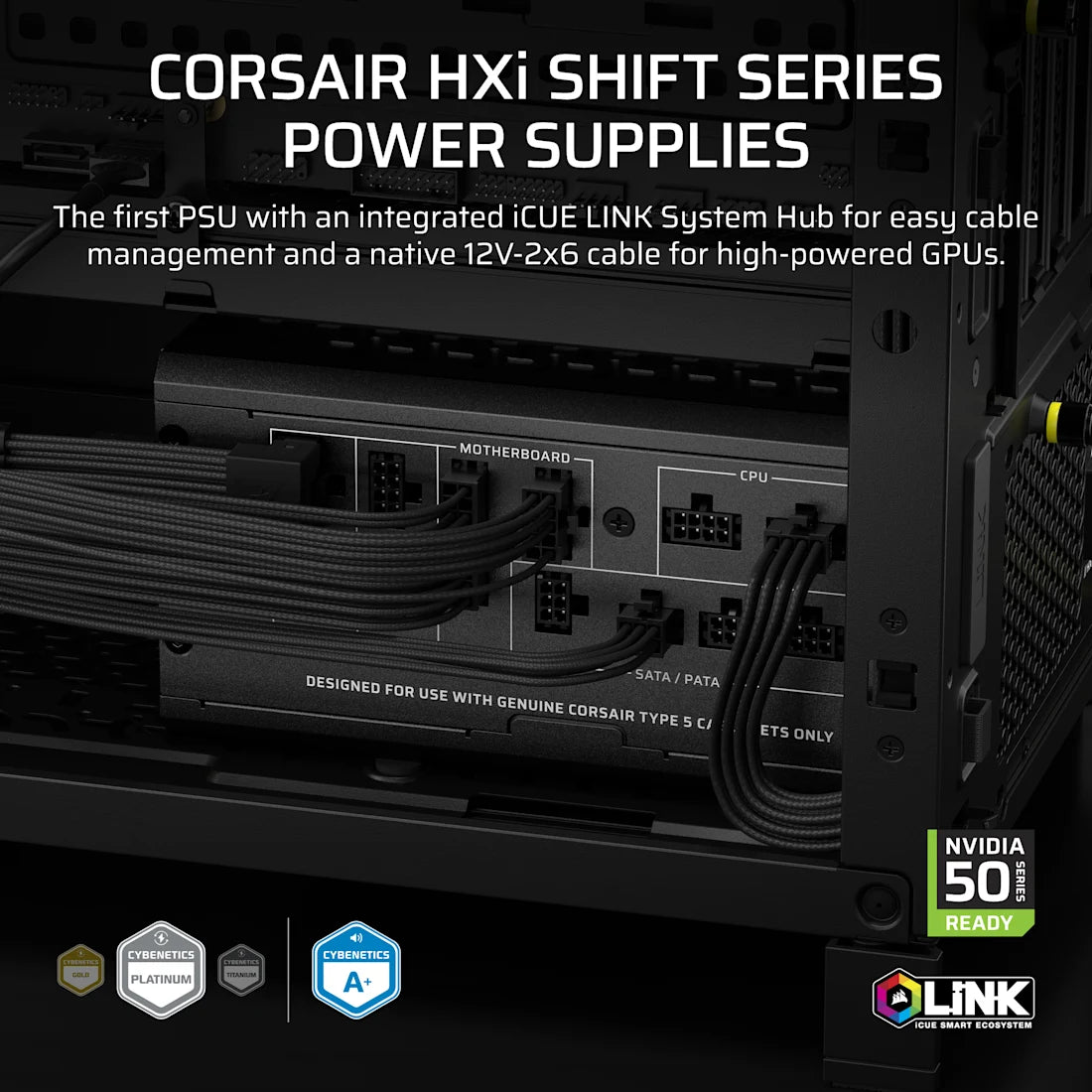 Corsair HX1000i SHIFT - alternate view