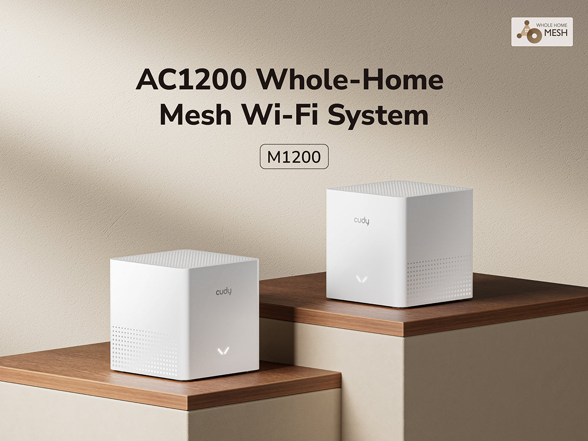 Cudy M1200(单件装)- AC1200 Wi-Fi 网状网络解决方案单件装