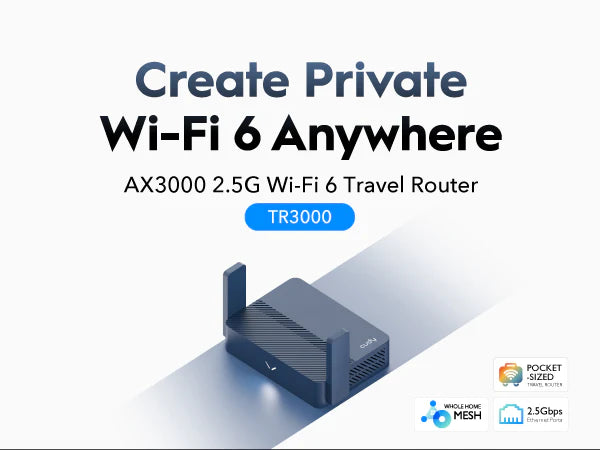 Cudy TR3000 - AX3000 2.5G Wi-Fi 6 Router with USB