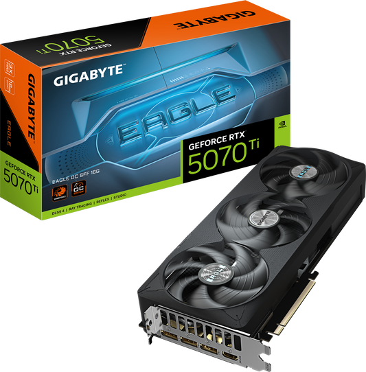 GIGABYTE GeForce RTX 5070 Ti EAGLE OC SFF 16G front view