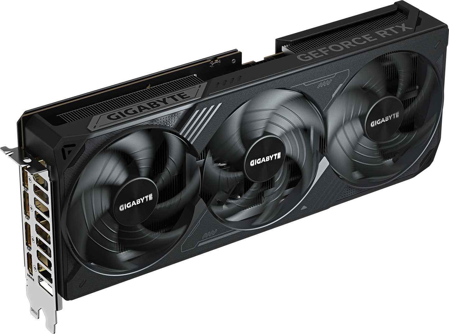 GIGABYTE GeForce RTX 5070 Ti WINDFORCE OC SFF 16G angled view