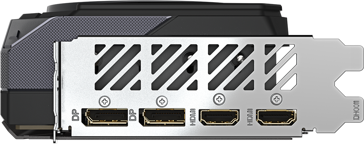 GIGABYTE Radeon RX 9070 XT GAMING OC 16G backplate view