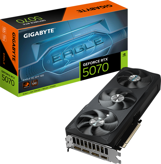 GIGABYTE GeForce RTX 5070 EAGLE OC SFF 12G front view