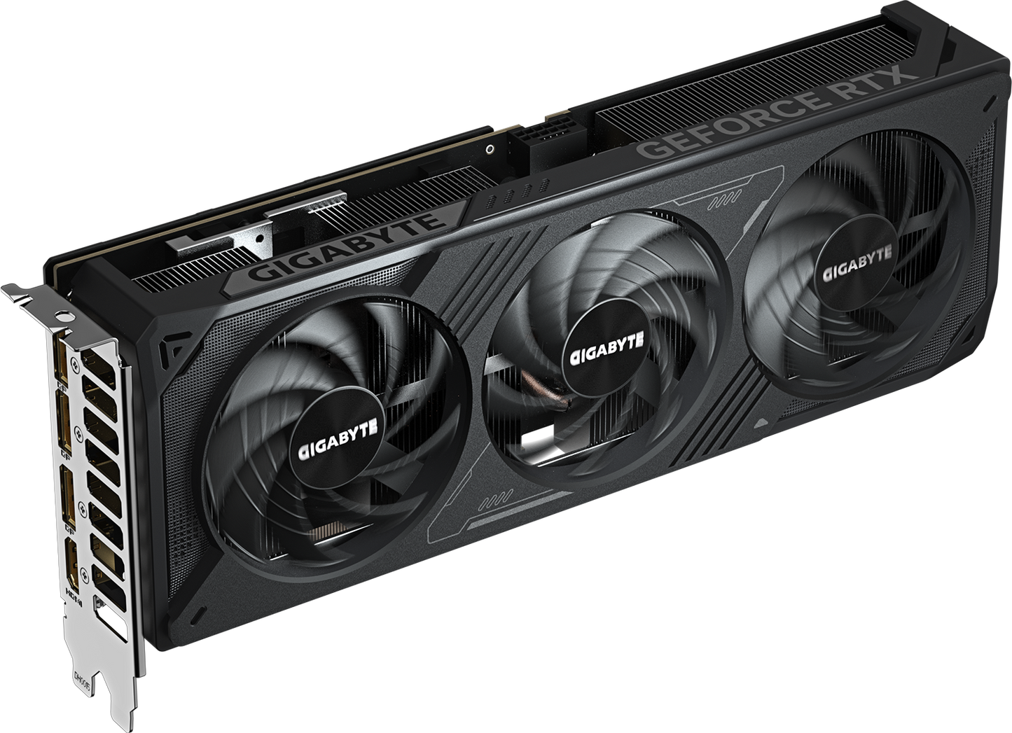 GIGABYTE GeForce RTX 5070 WINDFORCE OC SFF 12G angled view