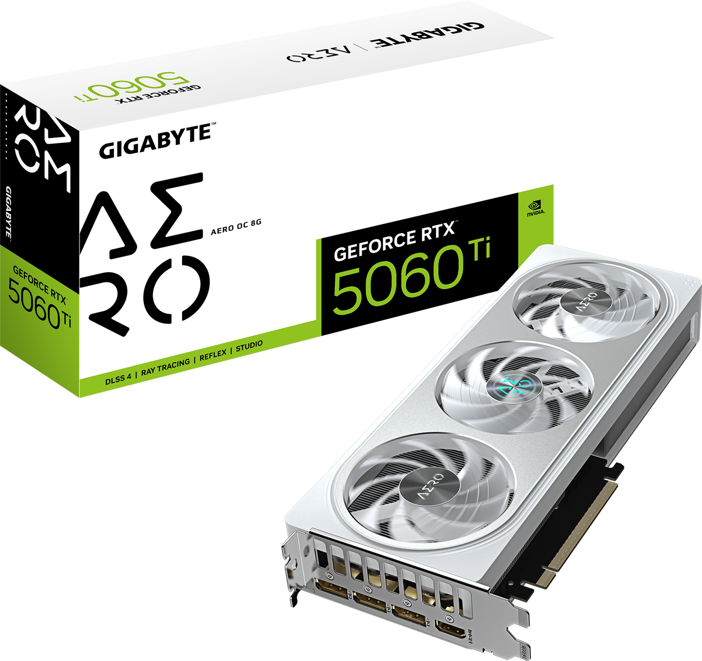 GIGABYTE GeForce RTX 5060 Ti AERO OC 8G front view