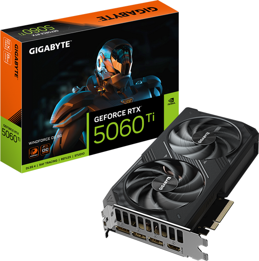 GIGABYTE GeForce RTX 5060 Ti WINDFORCE OC 8G front view
