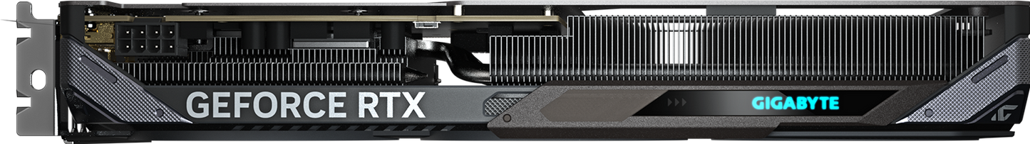 GIGABYTE GeForce RTX 5060 GAMING OC 8G backplate view