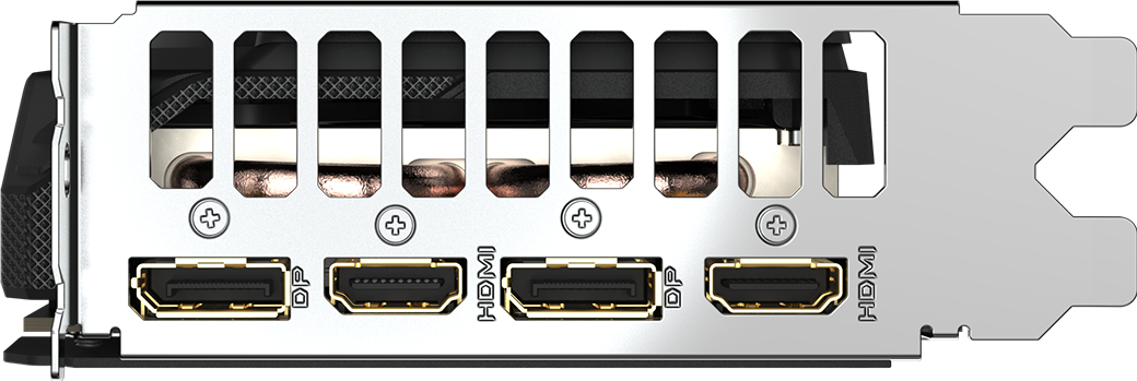 GIGABYTE GeForce RTX 5050 GAMING OC 8G backplate view
