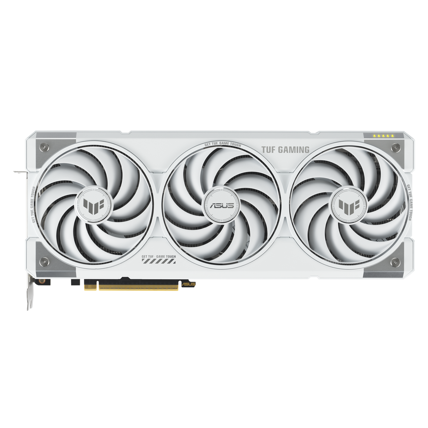 ASUS TUF Gaming RTX 5070 Ti White OC graphics card alternate view