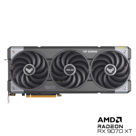 ASUS TUF Gaming Radeon RX 9070 XT OC graphics card product view