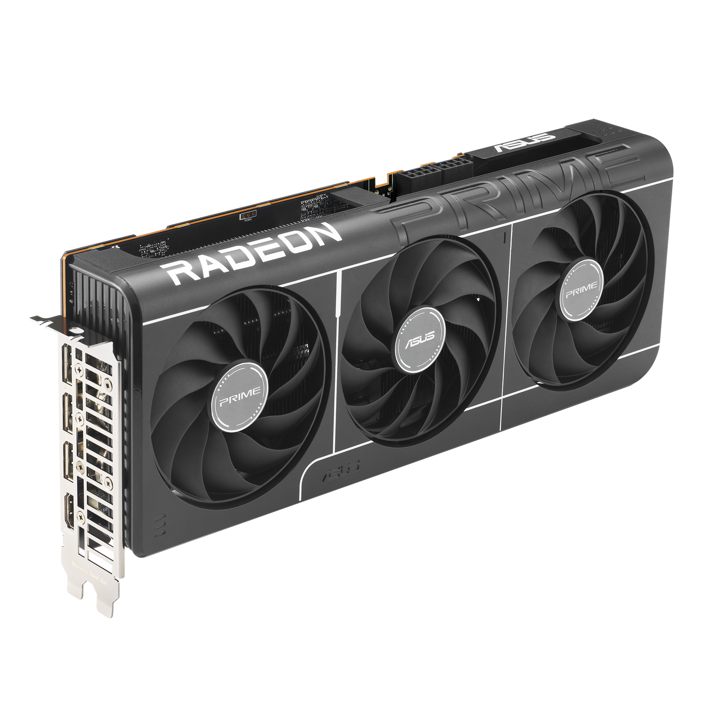 ASUS Prime Radeon RX 9070 OC graphics card rear view