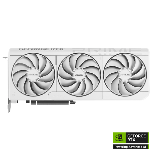 ASUS Prime RTX 5070 White OC graphics card product view