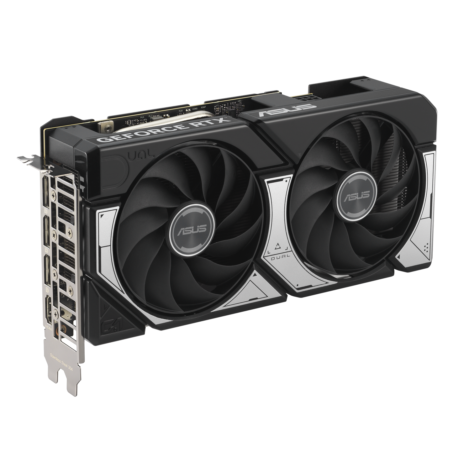 ASUS Dual RTX 5060 Ti 16GB OC graphics card rear view