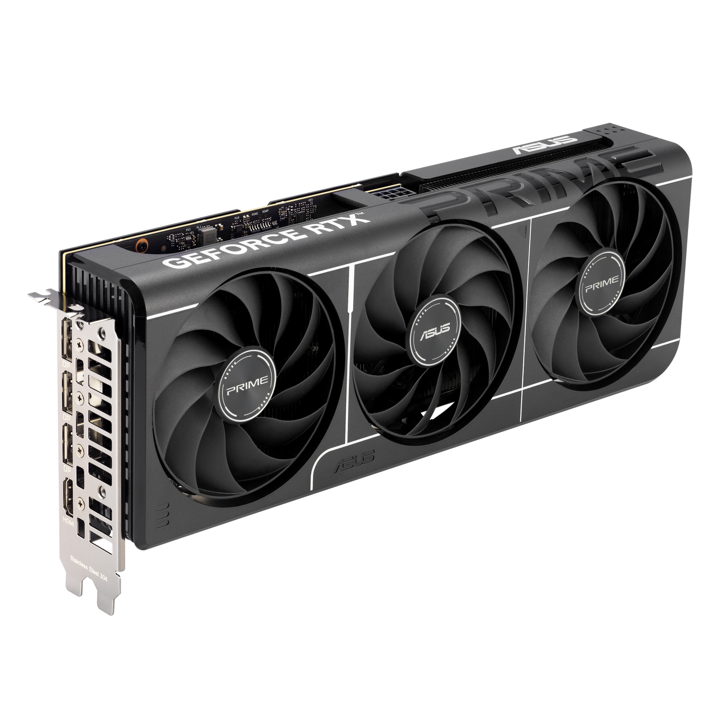 ASUS Prime RTX 5060 Ti 8GB OC graphics card rear view