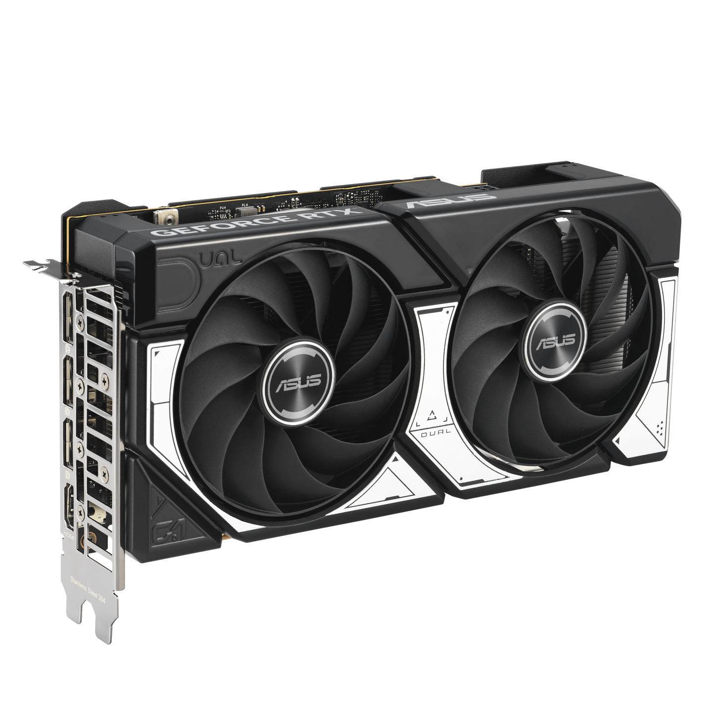 ASUS Dual RTX 5060 8GB OC graphics card rear view