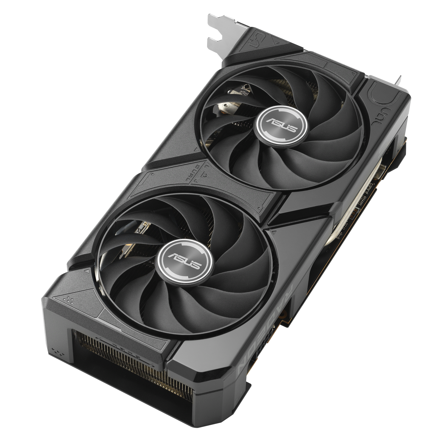 ASUS Dual Radeon RX 7600 EVO OC graphics card rear view