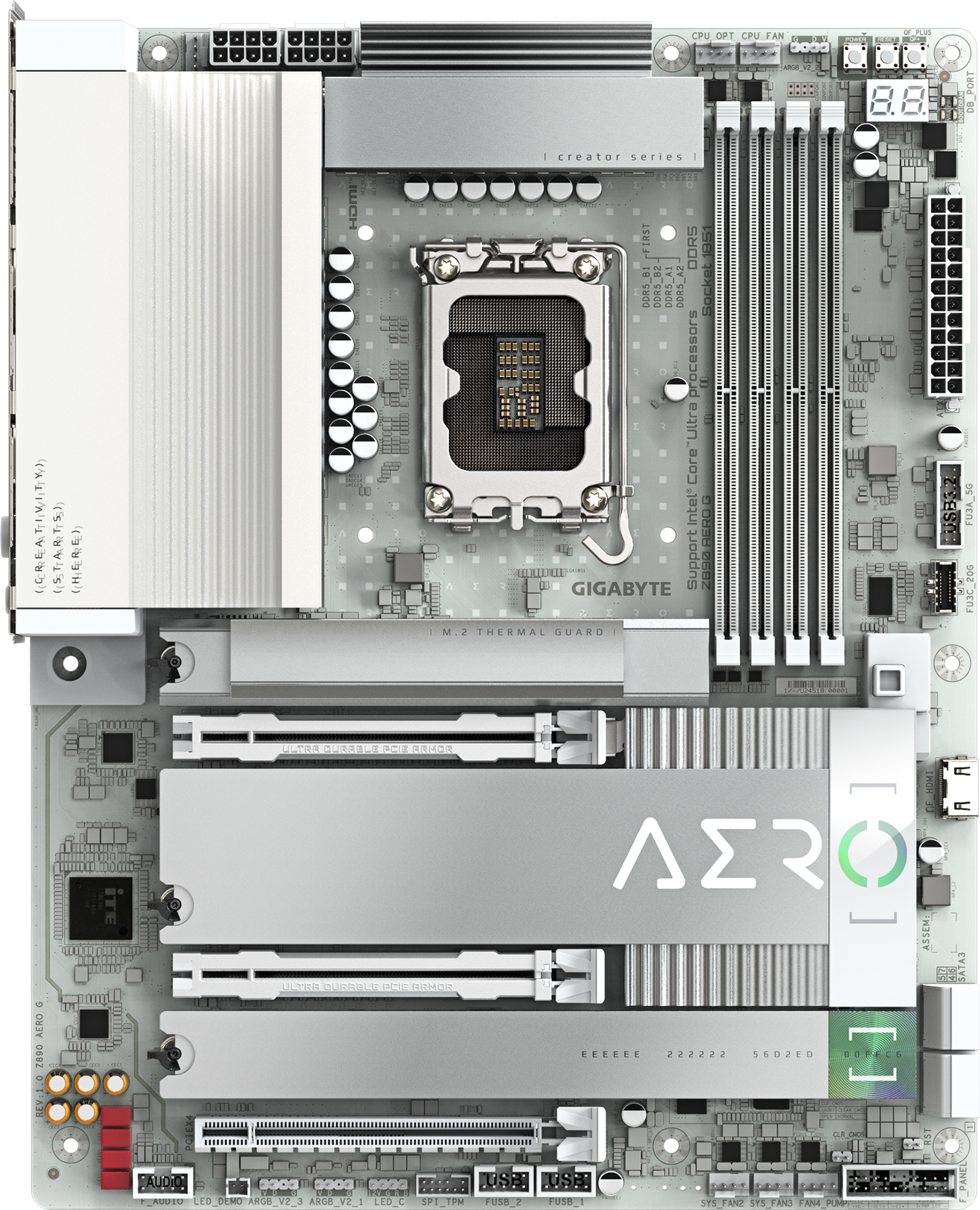 GIGABYTE Z890 AERO G motherboard alternate view