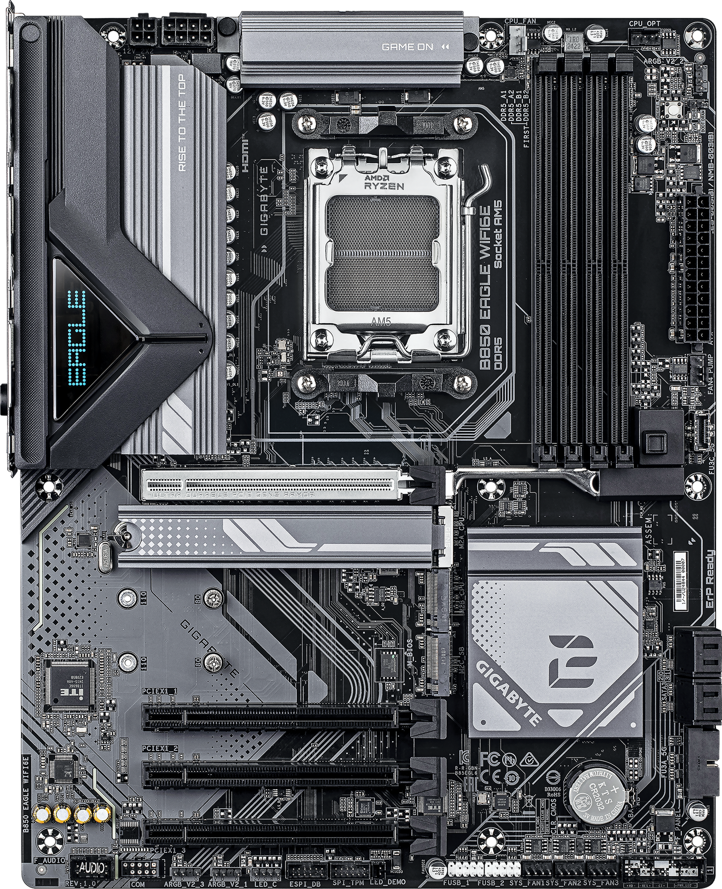 GIGABYTE B850 EAGLE WIFI6E motherboard alternate view