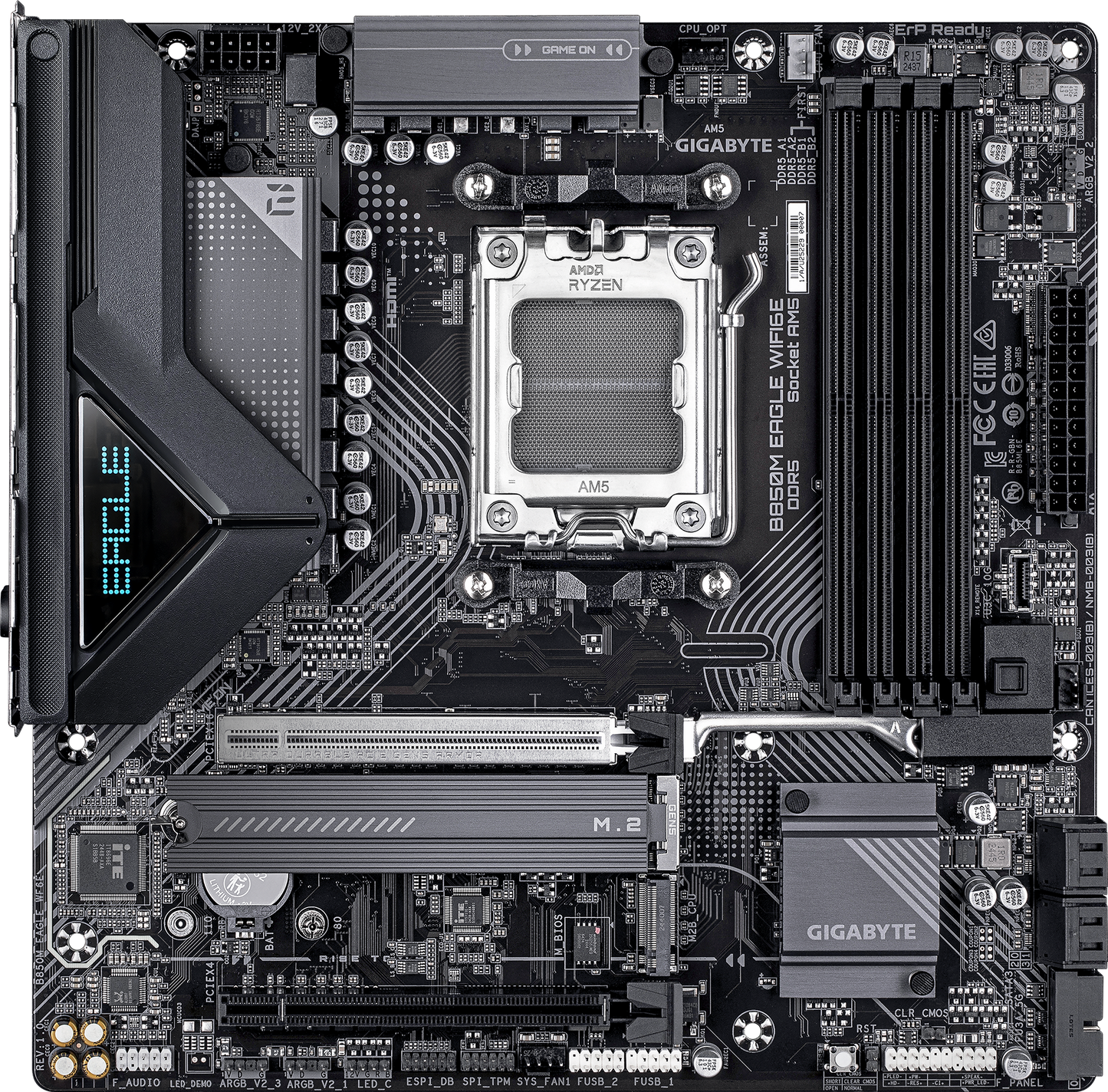 GIGABYTE B850M EAGLE WIFI6E motherboard alternate view