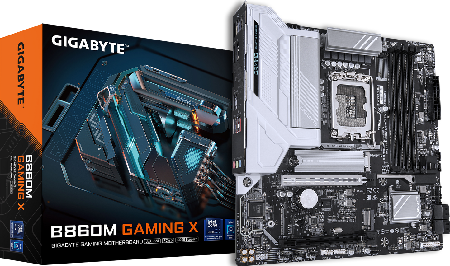 GIGABYTE B860M GAMING X motherboard product view