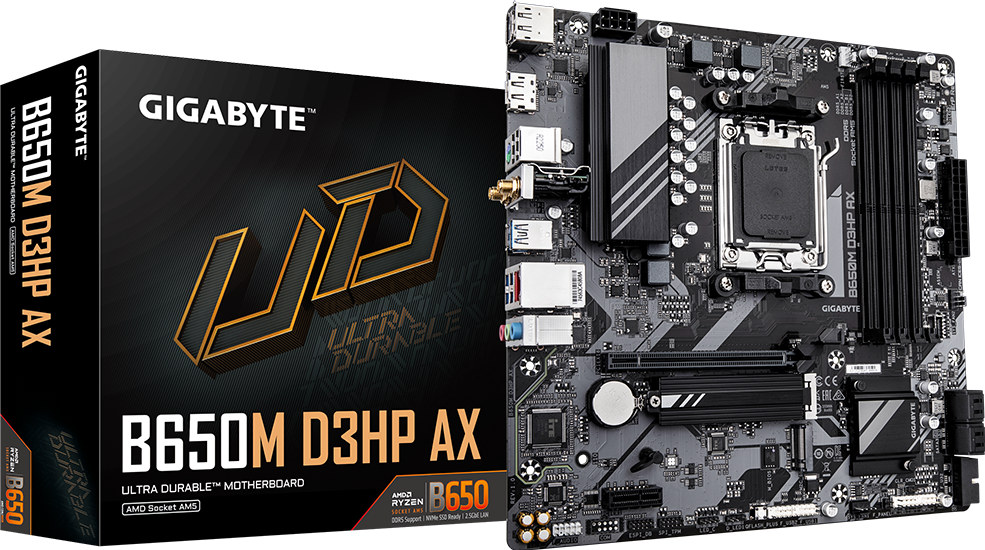 GIGABYTE B650M D3HP AX motherboard product view