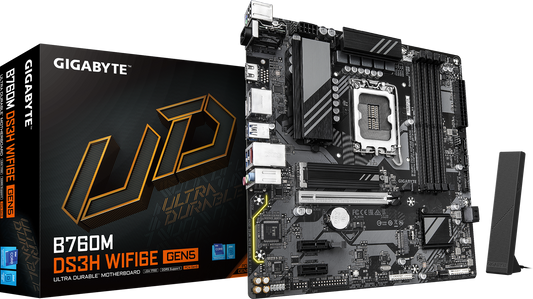 GIGABYTE B760M DS3H WIFI6E GEN5 motherboard product view