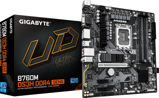 GIGABYTE B760M DS3H DDR4 GEN5 motherboard product view